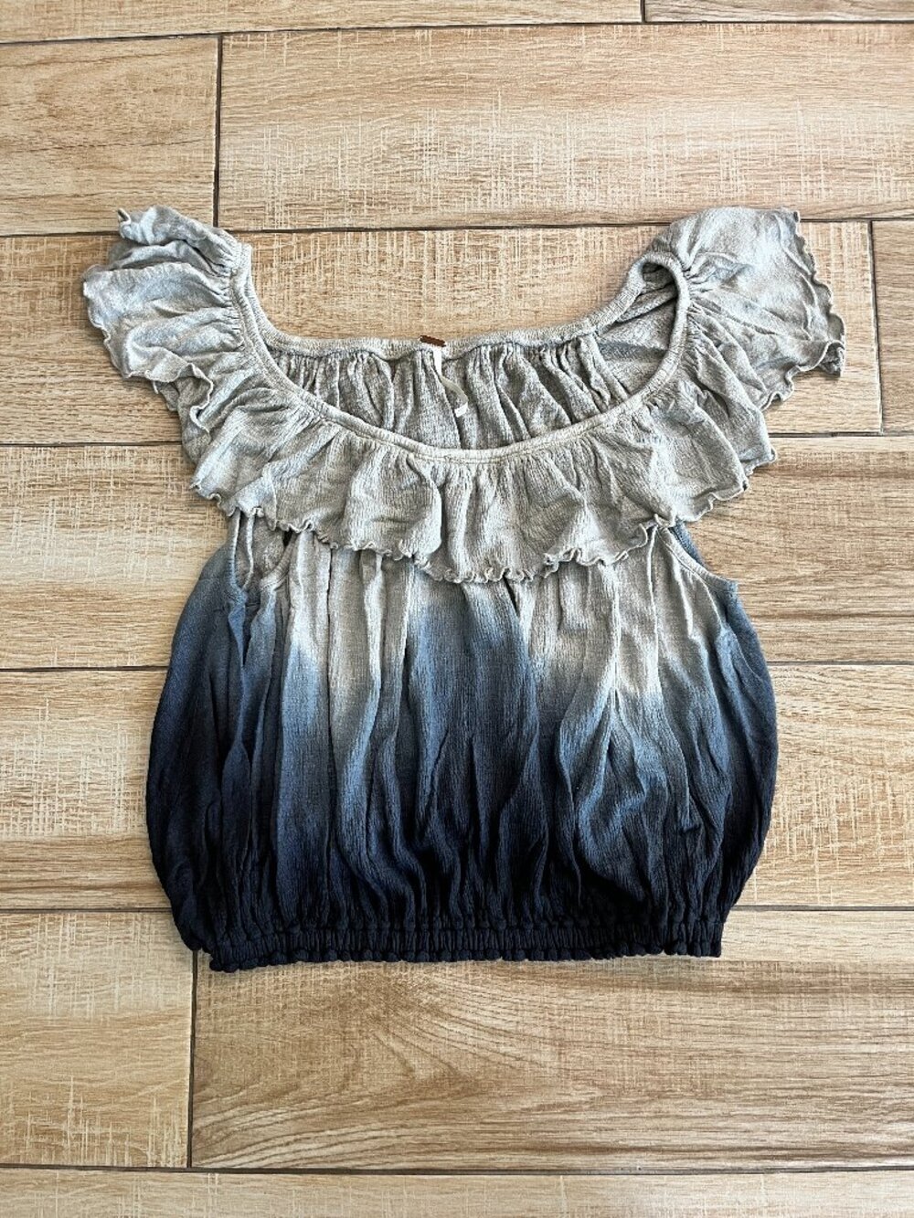 Womens Free People Grey/Blue Ombre Tank Top - XS